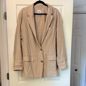 GAP Women's Beige Blazer Jacket